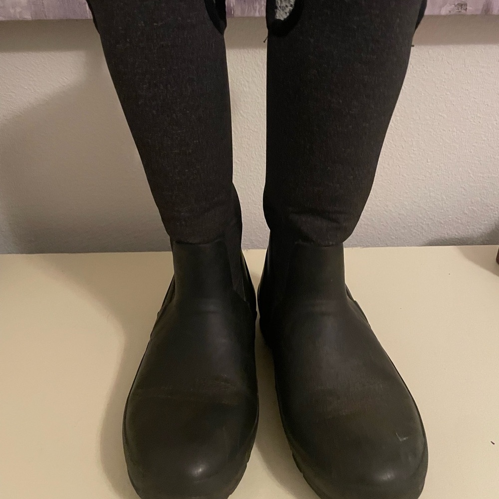 BOGS Crandall tall Black Waterproof Boots women’s size 6 snow - Picture 4 of 9